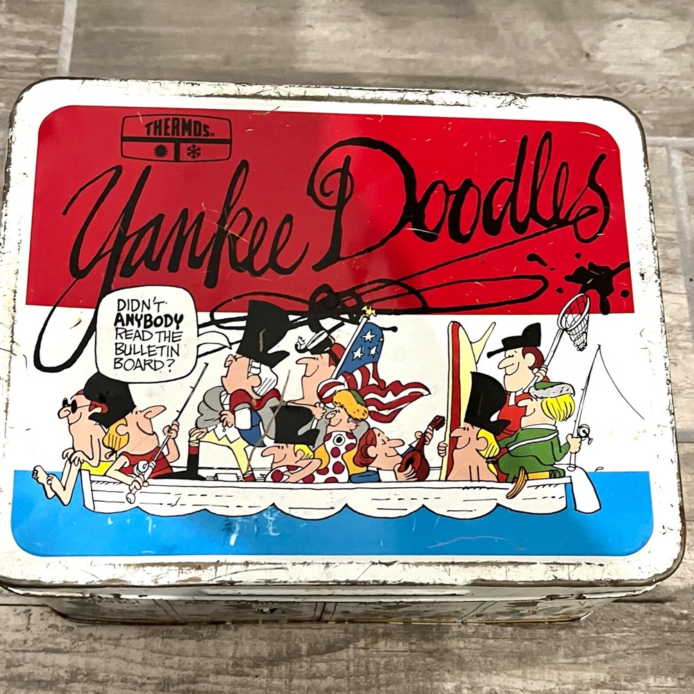 Yankee Doodles Vintage 1975 Metal Lunch Box King Seeley No Thermos
